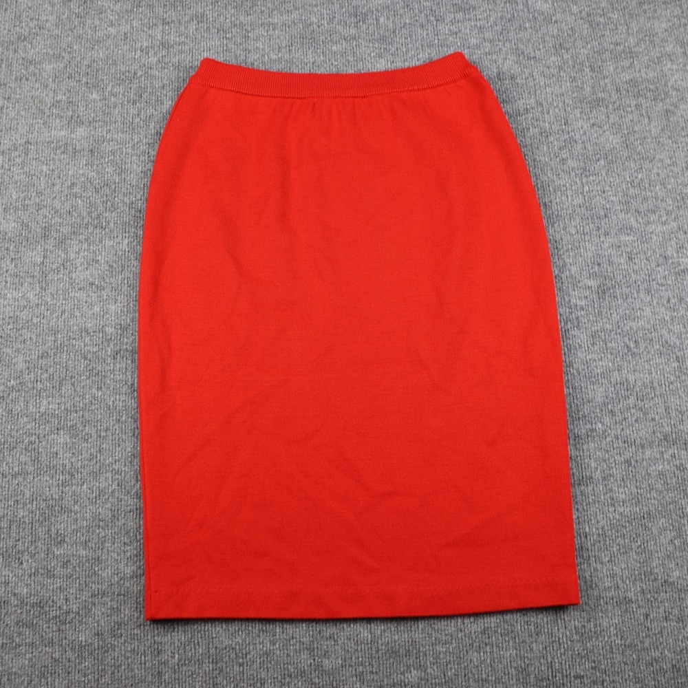 Outlander Skirt Womens Medium Red Pencil Knee Length Elastic‎ Waist Acrylic Wool